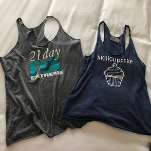 3 workout beachbody tank bundle